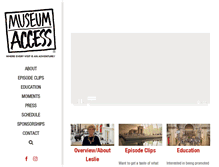 Tablet Screenshot of museumaccess.com